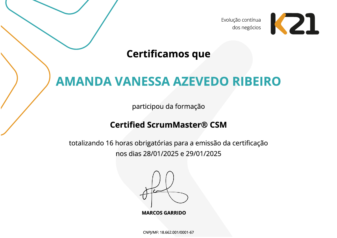 Certificado K21
